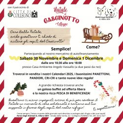 Festa di Natale del Cascinotto sabato 30/11 e domenica 1/12. Vi aspettiamo numerosi!